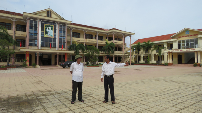 Trường THPT Trần Phú đã được cán bộ, giáo viên dọn dẹp sạch sẽ ngay sau bão.
