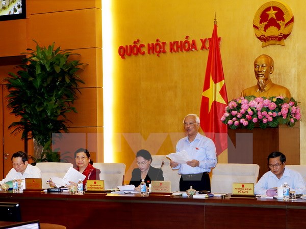 Phó Chủ tịch Quốc hội Uông Chu Lưu phát biểu. (Ảnh: Nguyễn Dân/TTXVN)