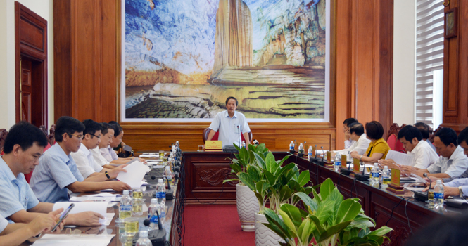 Đồng chí Hoàng Đăng Quang, Ủy viên Trung ương Đảng, Bí thư Tỉnh ủy, Chủ tịch HĐND tỉnh kết luận hội nghị.  