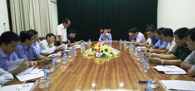 Đồng chí Nguyễn Xuân Quang, Ủy viên Thường vụ Tỉnh ủy, Phó Chủ tịch Thường trực UBND tỉnh đã chủ trì cuộc họp.