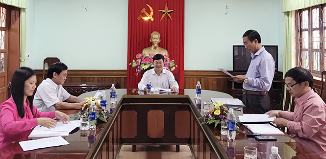 Ủy ban Kiểm tra Huyện ủy Quảng Ninh triển khai nhiệm vụ trọng tâm những tháng cuối năm 2017.