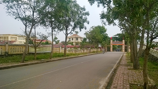 Một góc Trường cao đẳng kỹ thuật Công Nông nghiệp Quảng Bình.Ảnh: M.QUÝ