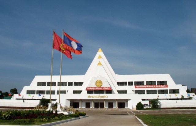 Tòa nhà trụ sở Quốc hội Lào hiện nay. (Nguồn: unisdr)