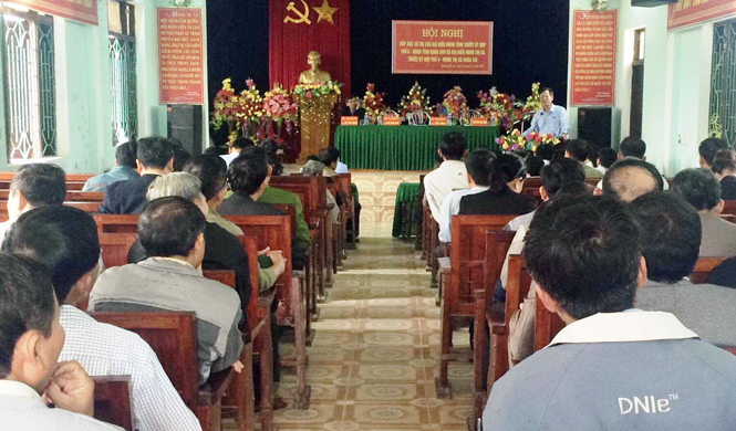Các đại biểu HĐND tỉnh tiếp xúc với cử tri thị xã Ba Đồn tại xã Quảng Minh