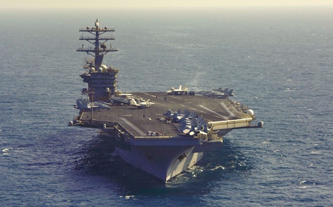 Tàu sân bay USS Nimitz. (Nguồn: Hải quân Mỹ)