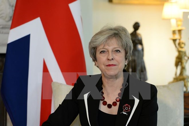 Thủ tướng Theresa May. (Nguồn: AFP/TTXVN)