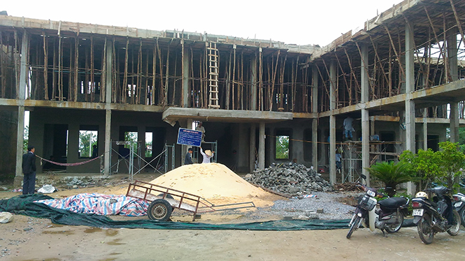 Các công trình trường học ở xã Duy Ninh (Quảng Ninh) được đẩy nhanh tiến bộ.