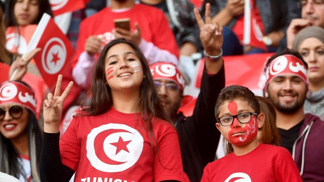  Niềm vui của các cổ động viên Tunisia. (Nguồn: Getty Images)