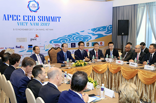 Chủ tịch nước Trần Đại Quang đánh giá cao đóng góp của các doanh nghiệp khu vực APEC.
