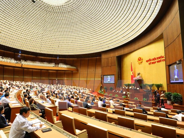 Thủ tướng Nguyễn Xuân Phúc trả lời chất vấn của đại biểu Quốc hội. (Ảnh: Phương Hoa/TTXVN)