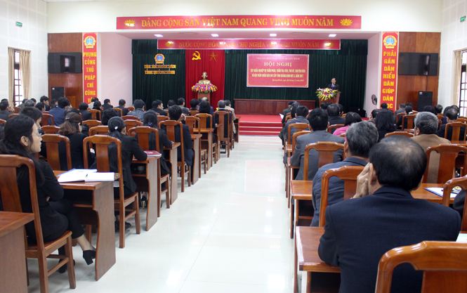 Hội nghị tập huấn nghiệp vụ do TAND tỉnh tổ chức.