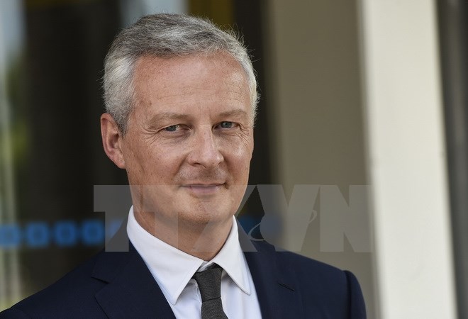 Bộ trưởng Tài chính Pháp Bruno Le Maire. (Ảnh: AFP/TTXVN)