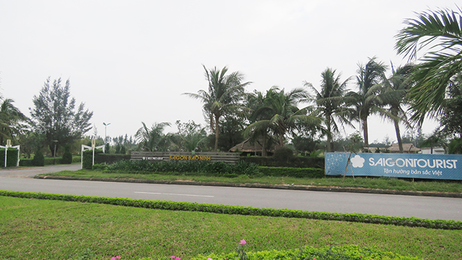 Dự án xây dựng khu Resort 3 sao tại xã Bảo Ninh (Đồng Hới) sẽ bị thu hồi đất sau ngày 30-6-2018 nếu không thực hiện theo đúng quy định.