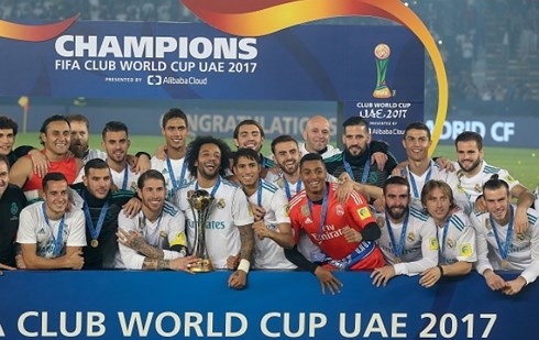 Real vừa đăng quang FIFA Club World Cup 2017 (Ảnh: Getty).
