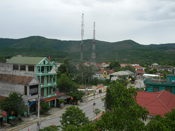 Một góc thị trấn Đồng Lê hôm nay.
