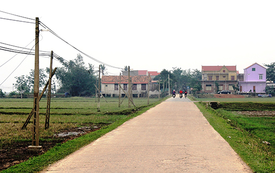 Kinh tế-xã hội phát triển, diện mạo nông thôn Quảng Lưu đang khởi sắc từng ngày.