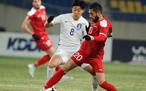 Tiền vệ Hang Seng-gyu cho rằng U23 Syria biết cách gây áp lực tốt. 