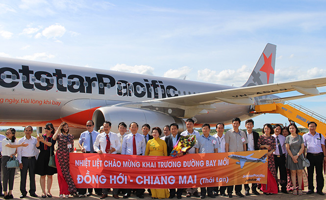Khai trương đường bay Đồng Hới-Chiang Mai, mở ra bước ngoặt lớn cho du lịch Quảng Bình.