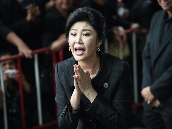 Thủ tướng Thái Lan Yingluck Shinawatra tại Tòa án tối cao ở Bangkok ngày 21-7-2017. (Nguồn: AFP/TTXVN)
