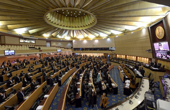 Toàn cảnh một phiên họp Quốc hội Thái Lan ở Bangkok. (Nguồn: AFP/TTXVN)
