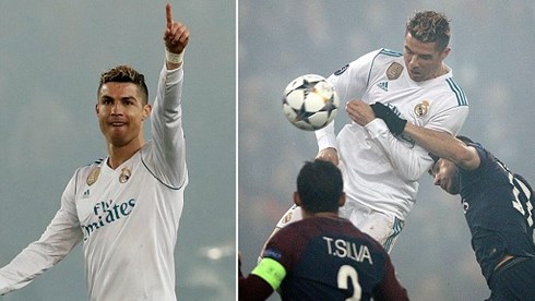 Real giành chiến thắng 2-1 trước PSG trong trận lượt về (Ảnh: Daily Mail).