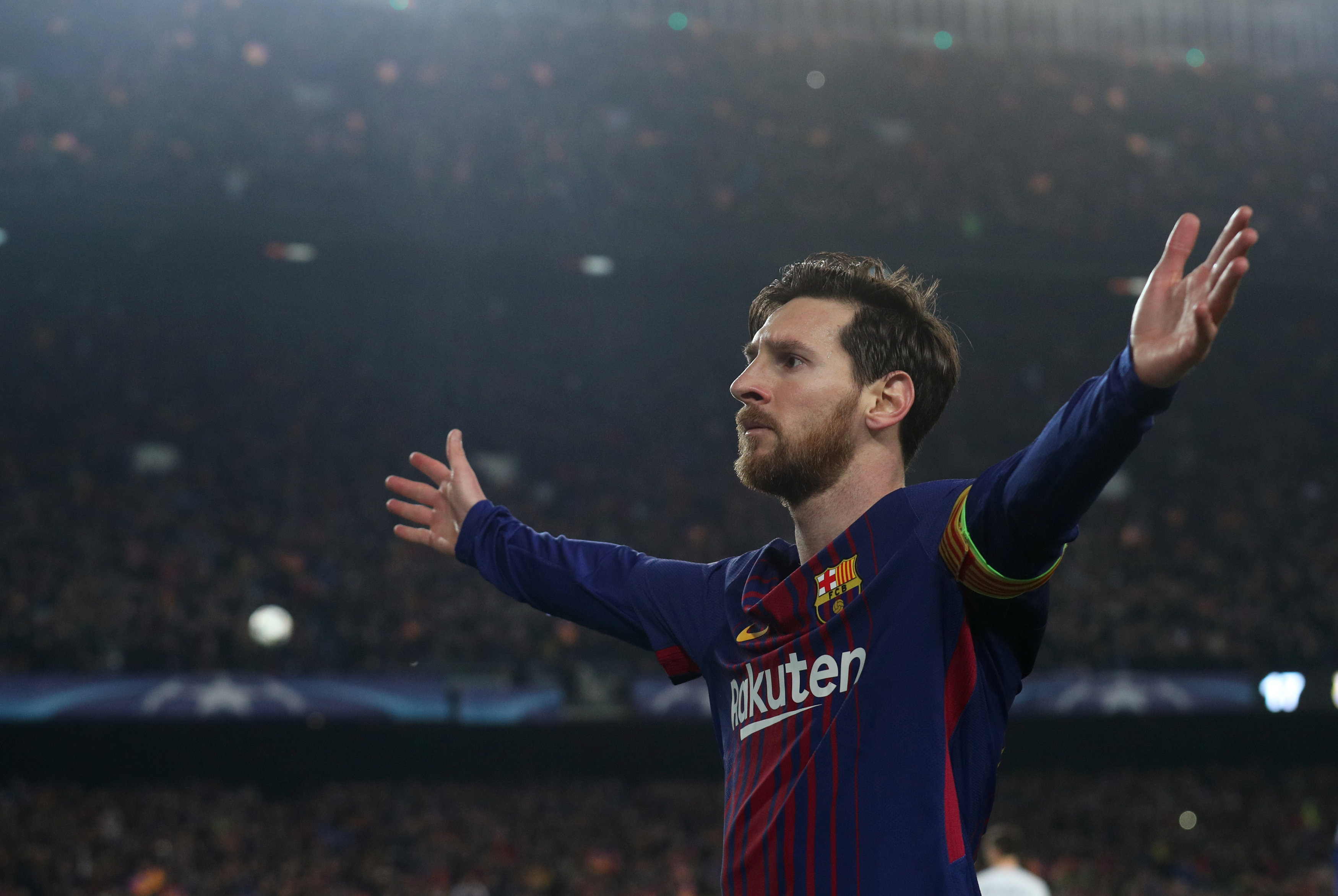  Messi tỏa sáng giúp Barca đè bẹp Chelsea. Ảnh; REUTERS