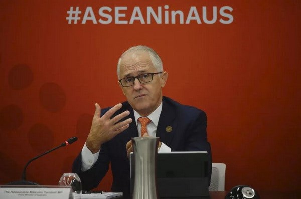 Thủ tướng Australia Malcolm Turnbull phát biểu tại lễ khai mạc. (Nguồn: smh.com.au)