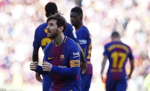 Messi tiếp tục thể hiện phong độ siêu đẳng ở Barca. (Ảnh: AP)
