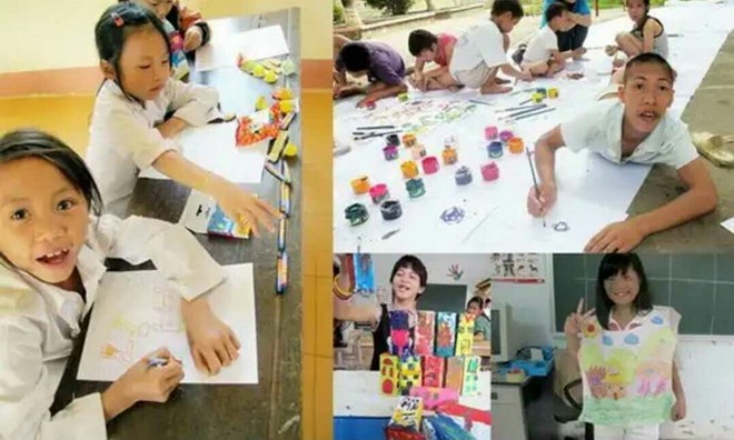  Một lớp học họa của các trẻ tự kỷ do Tohe tổ chức. (Nguồn: Tohe)