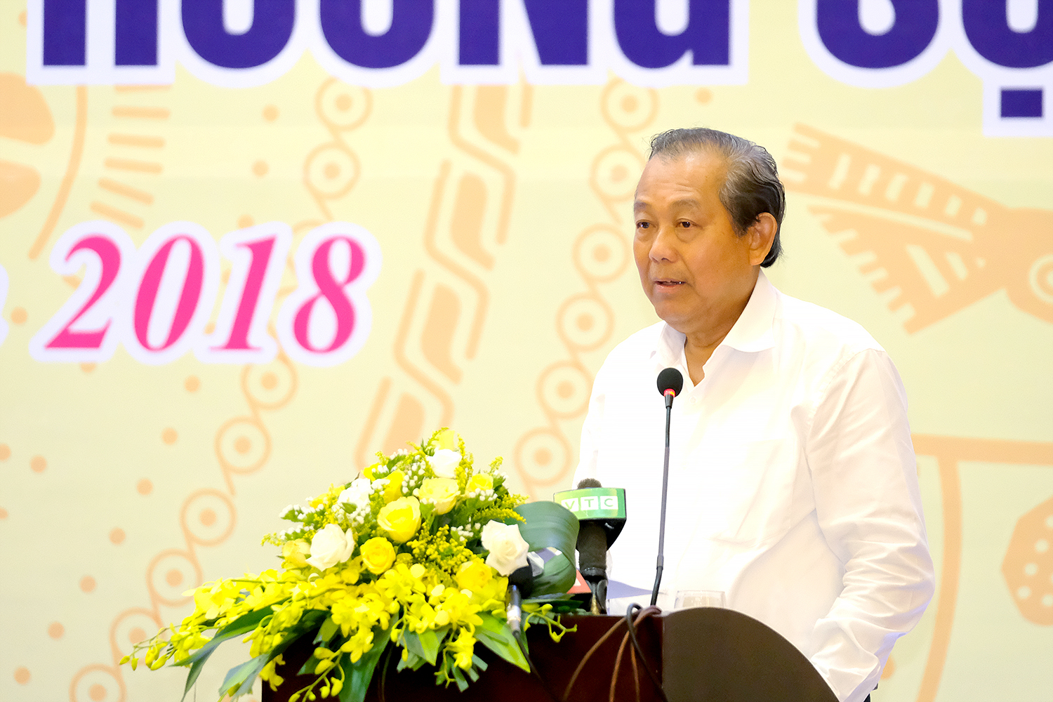 Phó Thủ tướng Thường trực Chính phủ Trương Hoà Bình phát biểu tại Hội nghị. Ảnh: VGP/Quang Hiếu