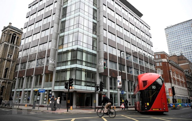 Trụ sở Cambridge Analytica ở London, Anh. (Nguồn: EPA/TTXVN)