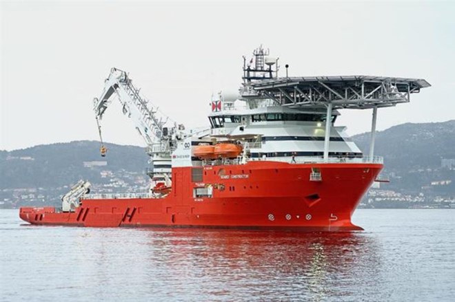 Tàu tìm kiếm hiện đại bậc nhất thế giới Seabed Constructor của công ty Ocean Infinity. (Nguồn: The Star/ TTXVN)