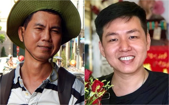 Nhà báo Nhân Kiện (phải) và nhà nghiên cứu Nguyễn Thanh Lợi- Ảnh: từ FB tác giả