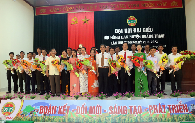 Ban Chấp hành Hội Nông dân huyện Quảng Trạch, nhiệm kỳ 2018-2023.