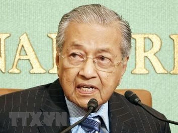 Thủ tướng Malaysia Mahathir Mohamad. (Ảnh: Kyodo/TTXVN)