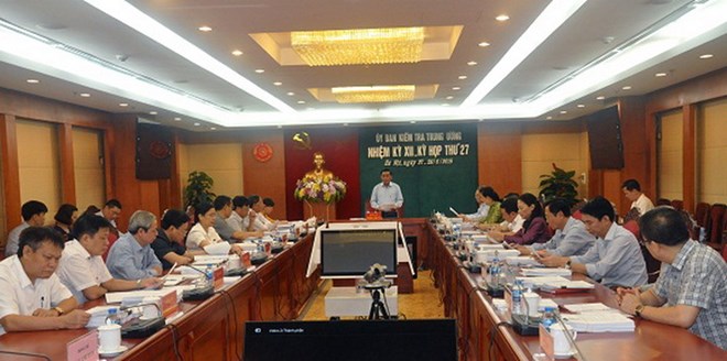 Quang cảnh kỳ họp 27 Ủy ban Kiểm tra Trung ương. (Nguồn: ubkttw.vn)