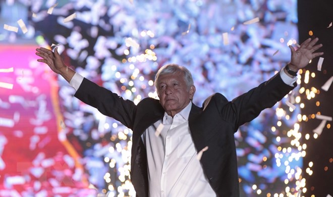 Ứng cử viên cánh tả L.Obrador đắc cử Tổng thống Mexico
