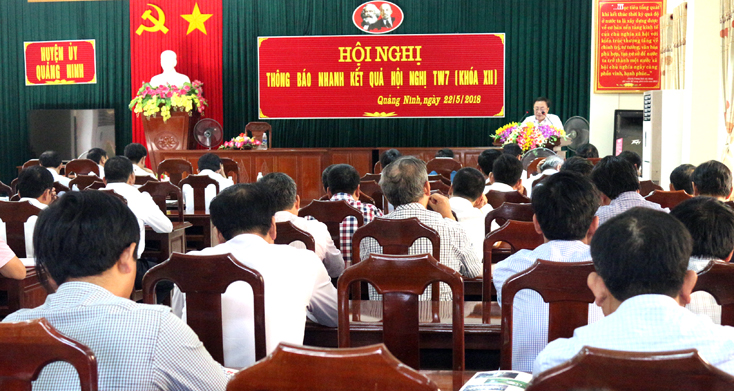 Đảng bộ huyện Quảng Ninh:  Đổi mới phương thức quán triệt nghị quyết của Đảng