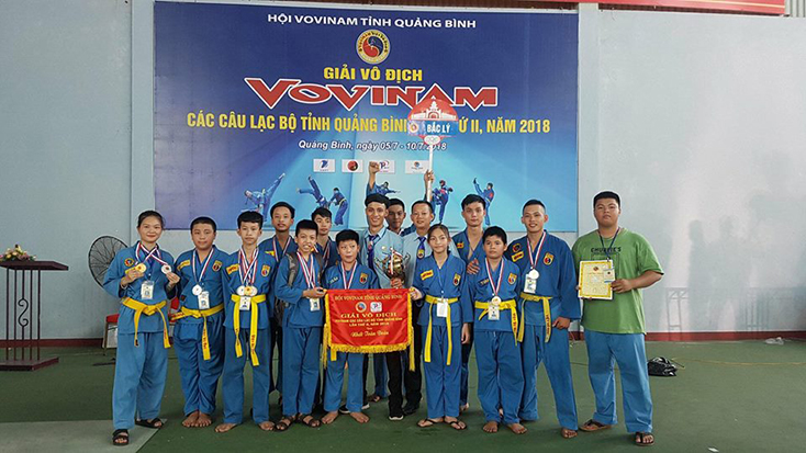Câu lạc bộ Vovinam phường Bắc Lý đoạt giải nhất toàn tỉnh