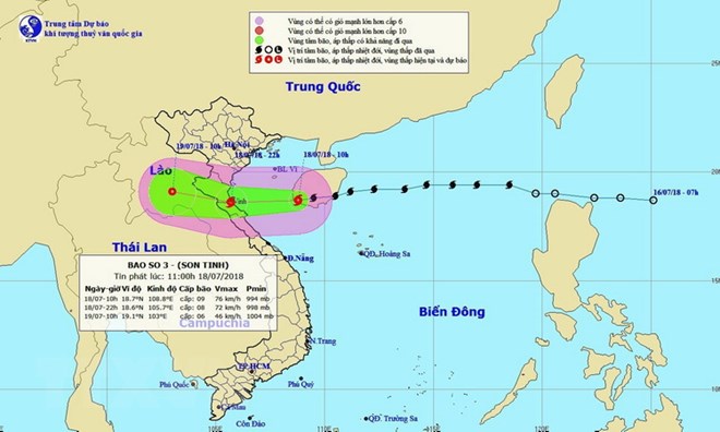 Bão số 3 giật cấp 11 mở rộng ảnh hưởng tới ven biển Quảng Bình