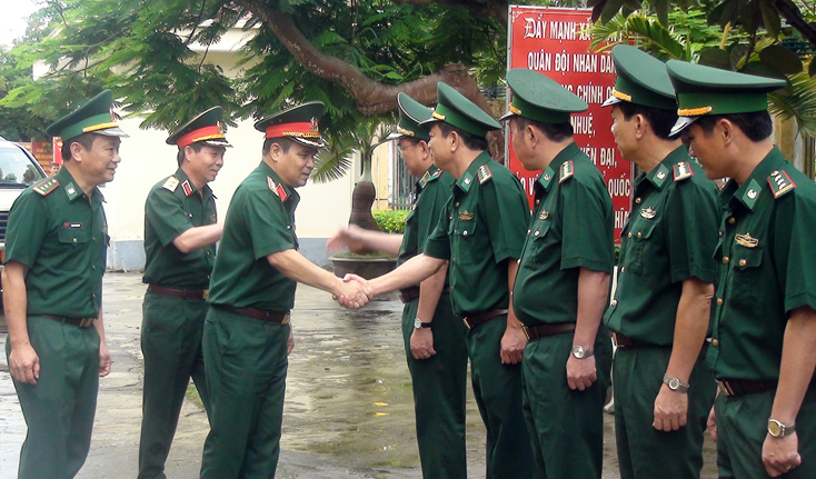 Thượng tướng Lê Chiêm, Thứ trưởng Bộ Quốc phòng thăm và làm việc tại BĐBP Quảng Bình