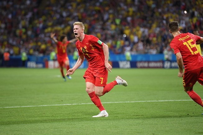 De Bruyne mang chiến thắng về cho tuyển Bỉ,. (Nguồn: Getty Images)