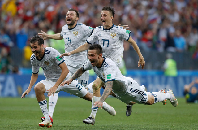 Tuyển Nga đứng trước cơ hội viết tiếp lịch sử World Cup - Ảnh: REUTERS