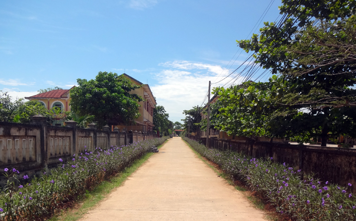 Các tuyến đường ở Xuân Lai luôn được vệ sinh sạch sẽ, thoáng đãng.