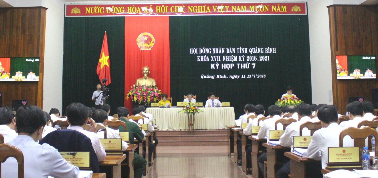 Quang cảnh khai mạc kỳ họp thứ 7,HĐND tỉnh khóa XVII.