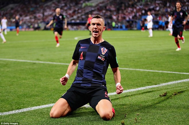 Perisic gỡ hòa 1-1 cho Croatia. (Nguồn: Getty Images)