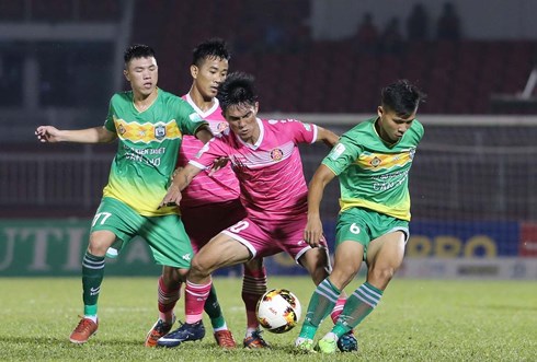 Sài Gòn FC đánh bại Cần Thơ trong trận chung kết ngược. (Ảnh: VPF)