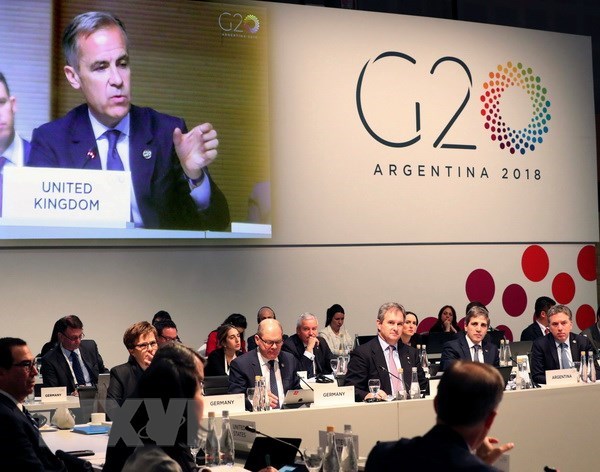 Toàn cảnh Hội nghị Bộ trưởng Tài chính và Thống đốc Ngân hàng Trung ương G20 tại Buenos Aires, Argentina ngày 22-7. (Nguồn: EPA/TTXVN)