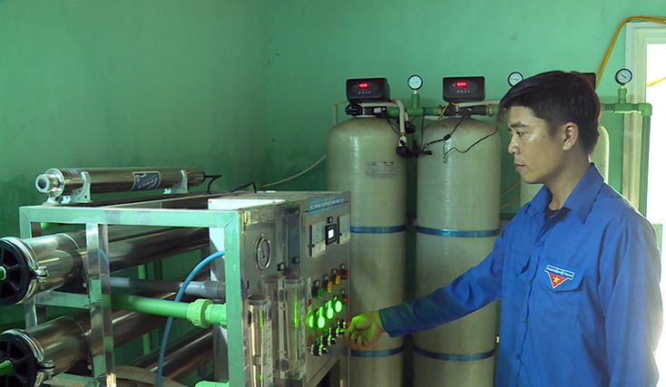 Trung bình mỗi ngày, cơ sở của anh Đoàn Duy Linh cung cấp ra thị trường trên 8.000 lít nước tinh khiết.