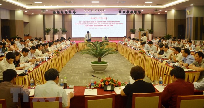 Quang cảnh hội nghị. (Ảnh: Đinh Văn Nhiều/TTXVN)